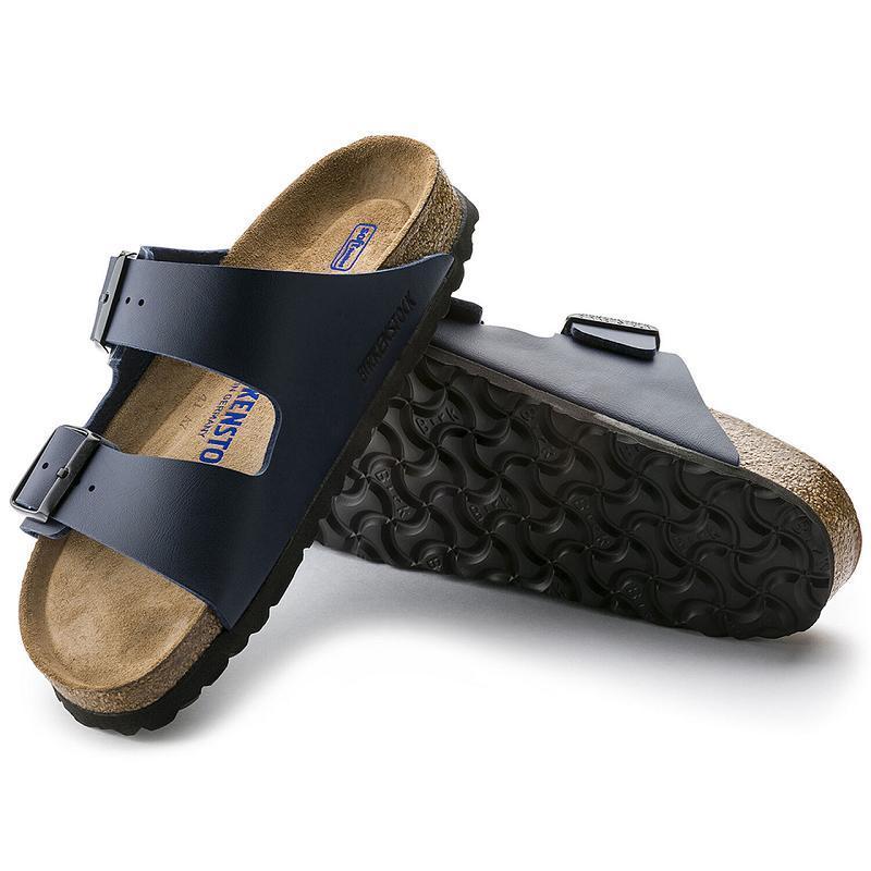 Arizona Birkenstock Soft Footbed Birko Flor Damske Námornícka Modrá | SK 26DFM